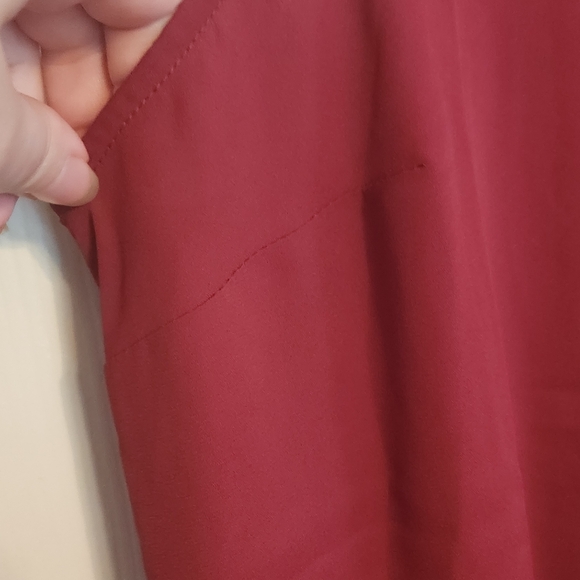 Torrid Georgette Sleeveless Tank Burgundy & Black 4X NWOT NEW - Picture 8 of 16